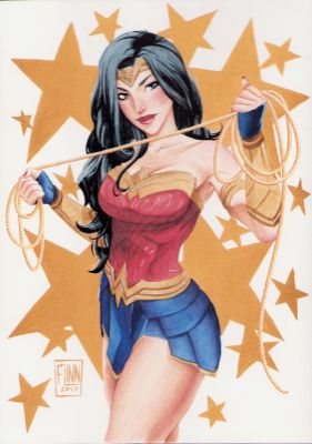 Flinn Douglas | Wonder Woman Color Art Commission - Signed 2019 | Anthony’s Comic Book Art