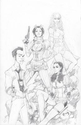 Joe Benitez | Azventure Con Promo Poster Art - Lady Mechanika Chew And More | TDArt