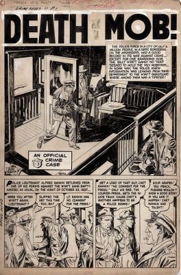 Jerry Robinson | Crime Cases #11 Pg.1 - Death of a Mob | Graphic Collectibles