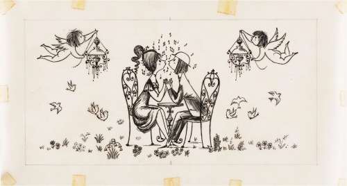 Lot 259 - Peynet Raymond - "Tuitt tuitt tuitt...", anni 60