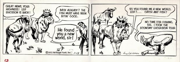 Hugh Laidman | Middle Class Animals Funny Daily Strip 1-13-1971. | Romitaman