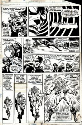 Frank Giacoia, Rich Buckler | Daredevil #101 P 21 (Matt Murdock Changes Into Daredevil & Meets Black Widow To Battle the Powerful Angar!) 1973 | Romitaman