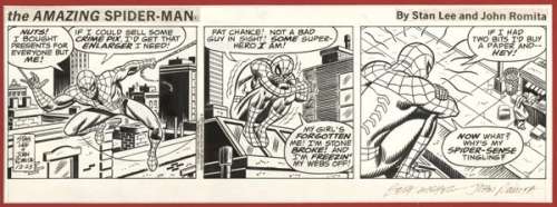 182: Lee / John Romita Spider-Man daily 12/23/77 | Russ Cochran