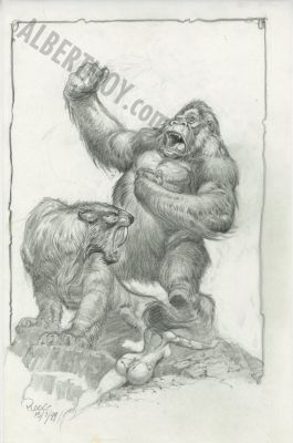 Mike Ploog | King Kong Vs Sabertooth Tiger | Albert Moy