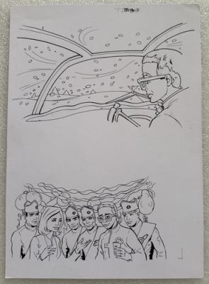 Lee Sullivan Original - 1990’s Thunderbirds Concept Comic Book Art Sketch - #16 | eBay Europe (Buy It Now)