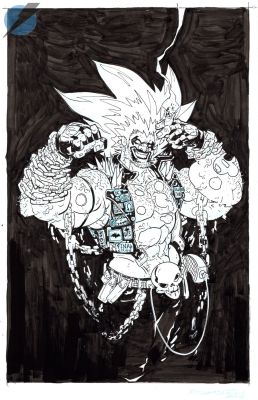 Riley Rossmo | Lobo Issue 1 Page Cover | Felix Comic Art