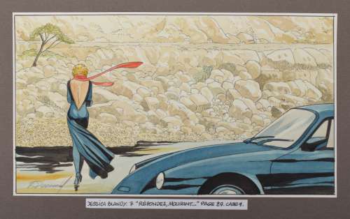 Renaud and Jean Dufaux - original drawing Jessica Blandy | Zwiggelaar Auctions