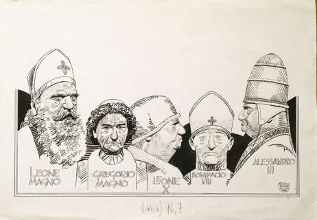 Micheluzzi, Attilio - original signed illustration (1985) | Catawiki