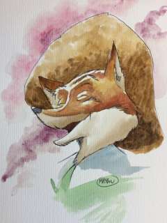 Masbou - Dessin original en couleurs directes sur carton épais vergé | Catawiki