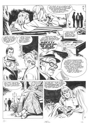 Marcello Rafael Carlo | Planche originale 5 AMICALEMENT VOTRE histoire courte - Cigarette au cyanure - | Galerie Napoléon