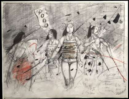 Michetz Marc - Dessin original - Projet pour une sérigraphie - (2005) | Catawiki