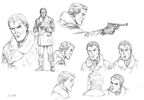 Le Bras Andrã© | Illustration prÃ©paratoire originale de BUCK DANNY (classic) | Galerie Napoléon