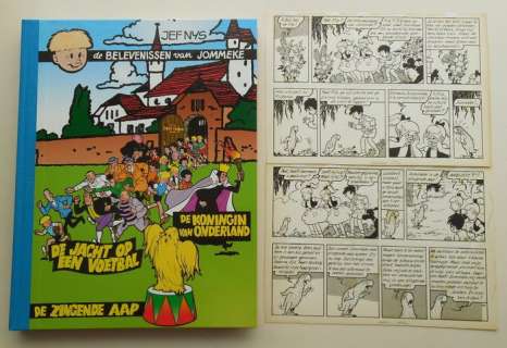 Nys, Jef - Original page + album - Jommeke - de Zingende Aap - (1962 / 2006) | Catawiki