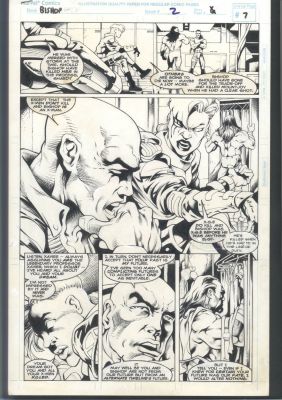 Carlos Pacheco Cam Smith | Great Pacheko + Cam Smith X-Men Half Splash - Bishop - Shard - Prof X Issue Bishop # 2 Page 7 | Koch Comic Art
