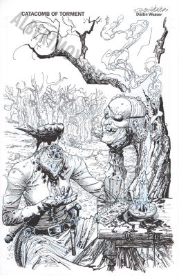Dustin Weaver | Catacomb of Torment Issue 11 Page Cover | Albert Moy