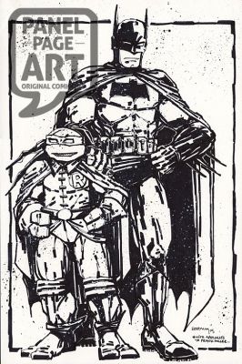 Kevin Eastman | Batman - TMNT 1 Cover (Unused) | Panel Page Art