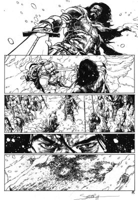 Secher Valentin | Planche originale 79 - CONAN LE CIMMERIEN - L’Heure du Dragon ( T.12 ) | Galerie Napoléon
