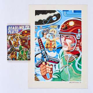 Vargo Statten re-creation artwork (1986) dated and signed by Ron Turner | Comic Book Auctions ltd