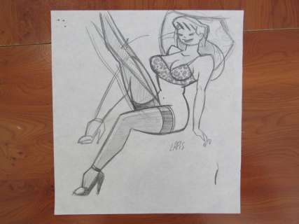 Lapone, Antonio - illustration originale - Pin-up | Catawiki
