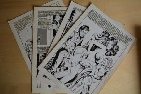 Franco Verola - 4x tavole origin. "Nei Servizi Segreti" | Catawiki