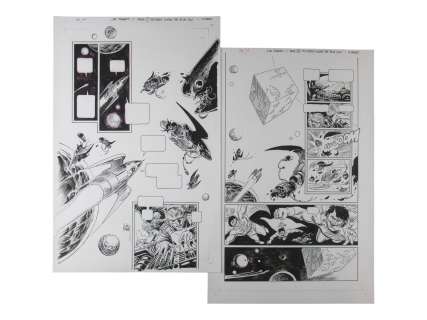 Joe Kubert, 2 Interior Pages, Action Annual #10 | Weiss Auctions