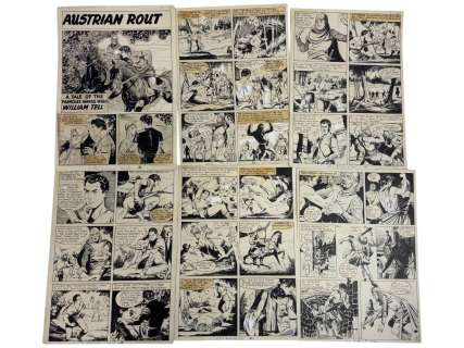 Austrian Rout William Tell Original Storyboard Production Comic Art | Los Angeles Estate Auction