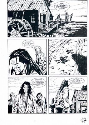 Giuseppe Barbati , Bruno Ramella | Lot 78 - Tavola originale - Magico Vento n.27 - L’ultimo agguato | Finarte