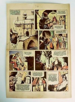 Planche originale Godefroid de Bouillon Album mythique du journal de Spirou | eBay Europe