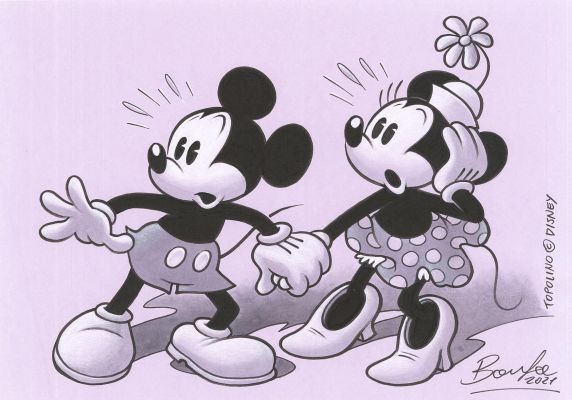 Massimo Bonfatti - Topolino e Minni – Studio inedito Topo N.46