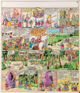 Szarlota Pawel (1947 - 2018) | Szarlota Pawel (1947 - 2018) | "W krainie zbuntowanych luster", z serii Jonka, Jonek i Kleks, plansza nr 4, 1981 | Desa Unicum