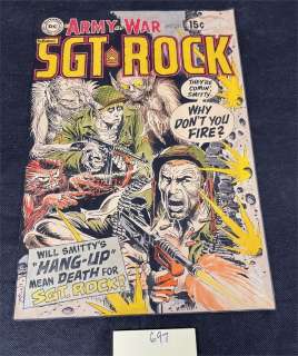 Joe Kubert Sgt. Rock Front Page Color Pencil Proof | misc / divers