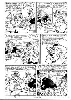 Mickey Mouse - Asteriti, Sergio - Tavola originale - Topolino (1983) | Catawiki