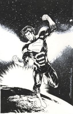Sean Izaakse Absolute Superman #11 Cover - Original Art - FREE shipping