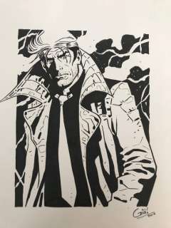 Nathan Never - Sergio Giardo - original illustr. - Page volante - (2017) | Catawiki