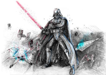 Star Wars - Darth Vader  - Impression de Lewis Campbell | Catawiki