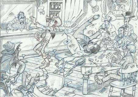 Lucky Luke - Original drawing - Lucky Luke | Catawiki