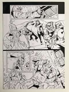 Spider-Man Original art - Spectacular Spider-Man Marvel UK - #195 page 7 by Andie Tong & Kris Justice - Page volante - Art original - (2009) 