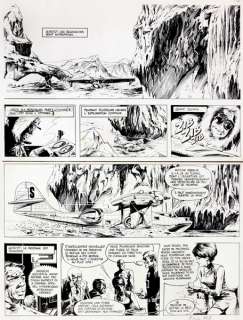 Vance | Bob Morane, planche n°13 Ã  l’encre de Chine de l… | Banque Dessinée