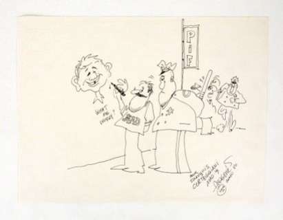 Aragones Sergio Mad Encre... | ARAGONES Sergio Mad Encre de chine signée et datée... | Vermot et Associés