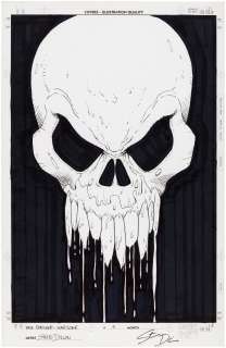 "THE PUNISHER: WAR ZONE" VOL. 2 #4 COMIC BOOK COVER ORIGINAL ART BY STEVE DILLON. | Hake’s