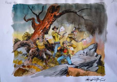 Tex - Esecutivo a colori - Quattro diavoli scatenati - Page volante - EO - (2016) | Catawiki