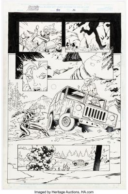 Ron Garney, Scott Koblish | Captain America #452 Pg 10 - Ron Garney & Scott Koblish (1996) Sharon Carter And Steve Rogers on the Run! | ComicArtFans Classifieds