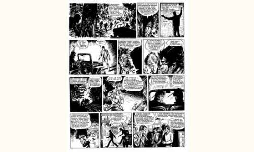 JIJÉ. " Tanguy et Laverdure ". Encre de Chine noire pour la planche 44 | Tessier Sarrou