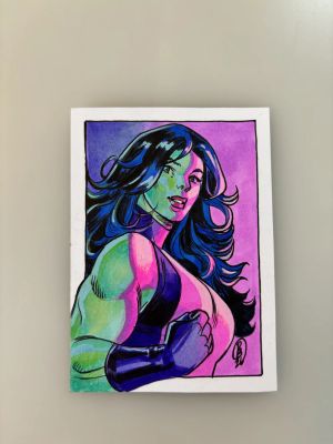 Danica Brine | She-Hulk Sketchcard | Art by Canucks