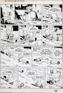 Deliège | Les Krostons, planche n°14 Ã  l’encre de Chine de… | Banque Dessinée