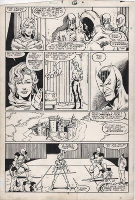 Ron Lim, Josef Rubinstein | Fs: Solo Avengers #4 P. 2 - Hawkeye And Silver Sable | ComicArtFans Classifieds