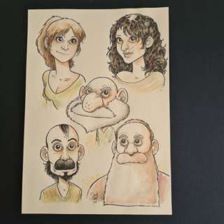 David Ratte. Le... | David RATTE. Le voyage des pères. Encre et couleurs.... | Aibo Art Auction