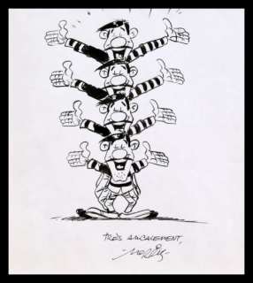 Morris | Lucky luke, illustration Ã  l’encre de Chine reprÃ… | Banque Dessinée