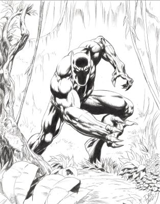 Dan Lawlis | Black Panther Original Art By Dan Lawlis | ComicArtFans Classifieds