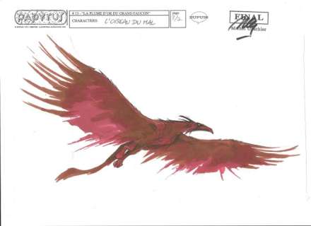 Michel Gautier - Dessin original - Papyrus - La plume d’or du grand faucon - (1996) | Catawiki